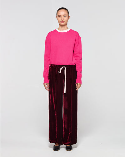 Velvet Jogger - Burgundy SERENA BUTE