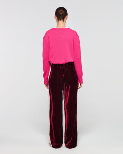 Velvet Jogger - Burgundy SERENA BUTE