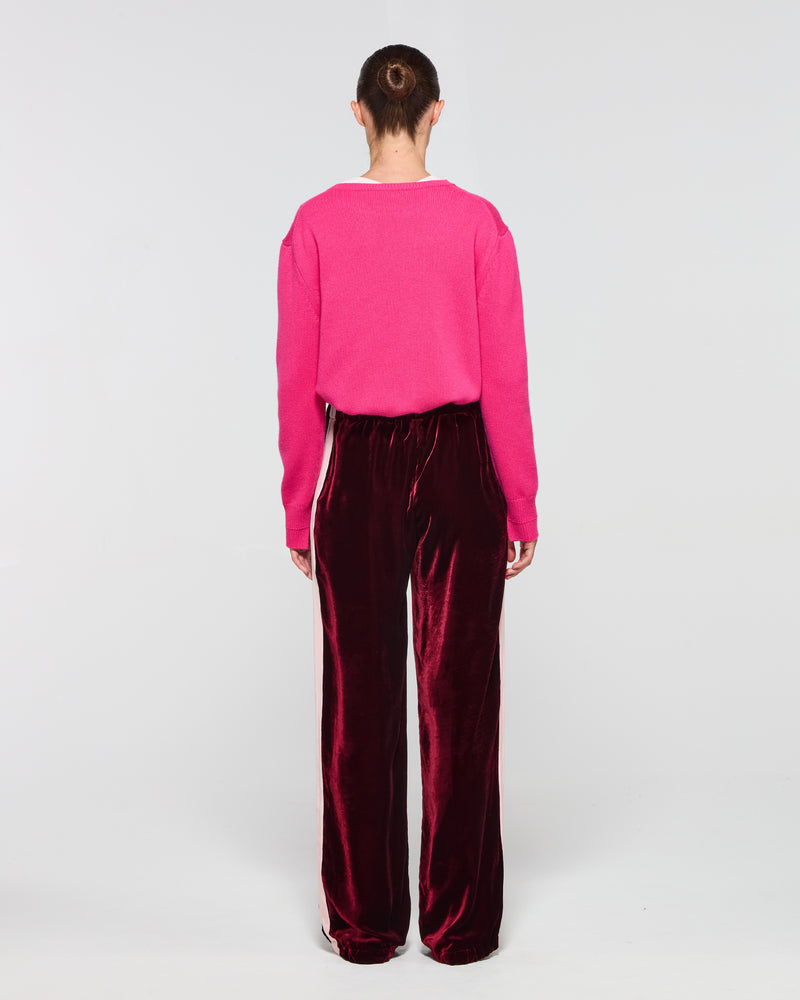 Velvet Jogger - Burgundy SERENA BUTE
