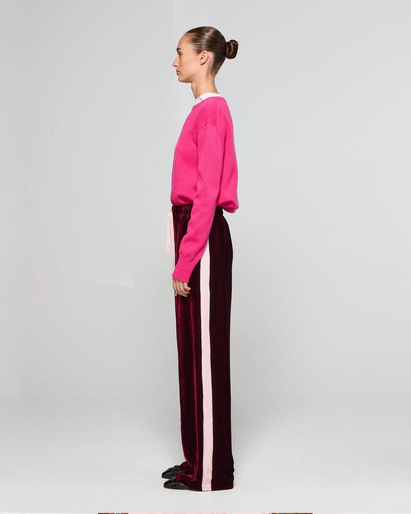 Velvet Jogger - Burgundy picture #4