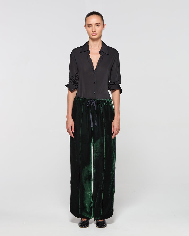 Velvet Jogger - Dark Green SERENA BUTE
