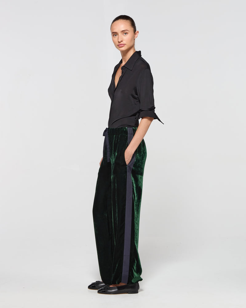 Velvet Jogger - Dark Green SERENA BUTE