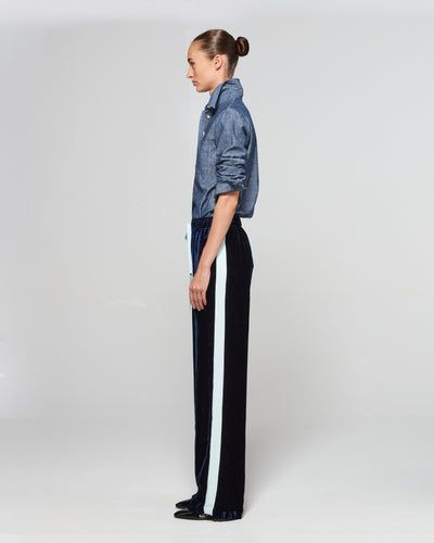 Velvet Jogger - Navy Blue SERENA BUTE