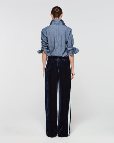 Velvet Jogger - Navy Blue SERENA BUTE