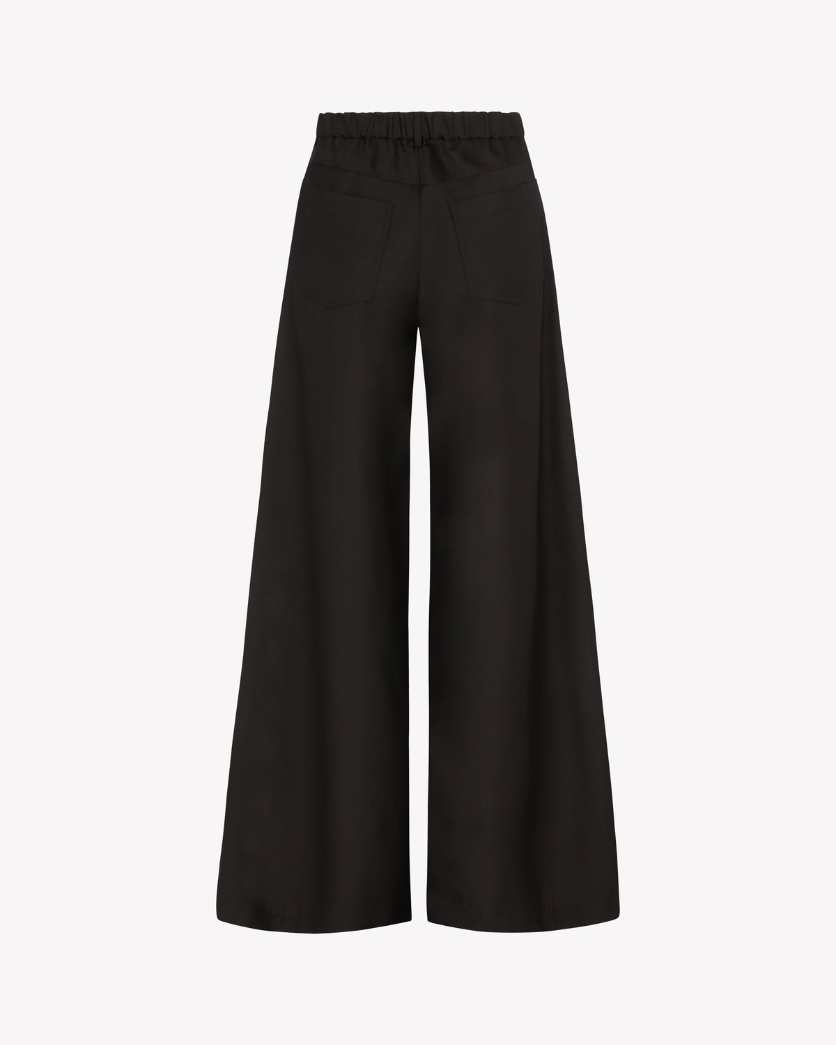 Wide Leg Jean - Chocolate Brown Wool