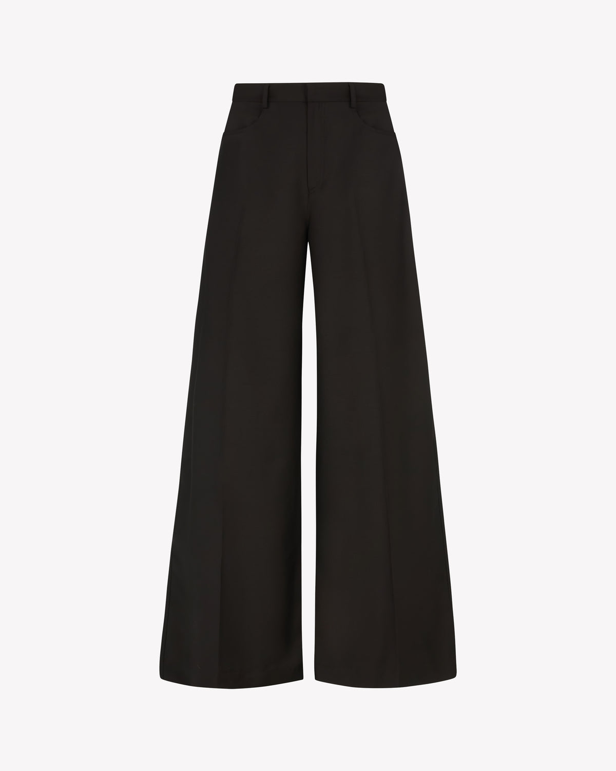 Wide Leg Jean - Chocolate Brown Wool