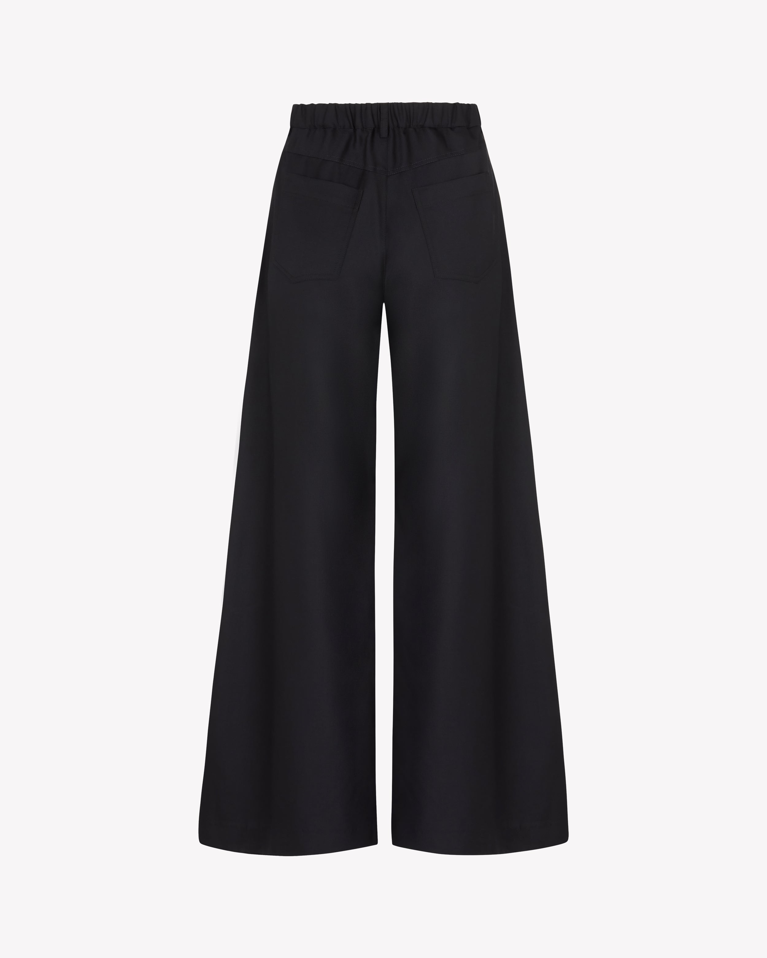 Wide Leg Jean - Navy Blue Wool