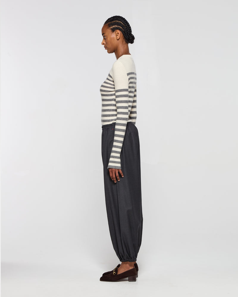 Wool Balloon Trouser - Grey picture #3