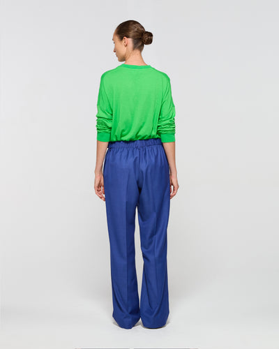 Wool Side Tab Jogger - Cobalt Blue SERENA BUTE