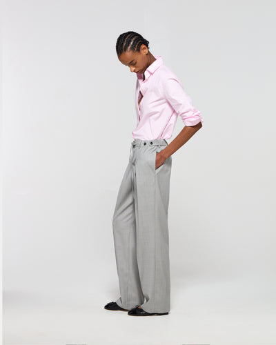 Wool Side Tab Jogger - Light Grey SERENA BUTE