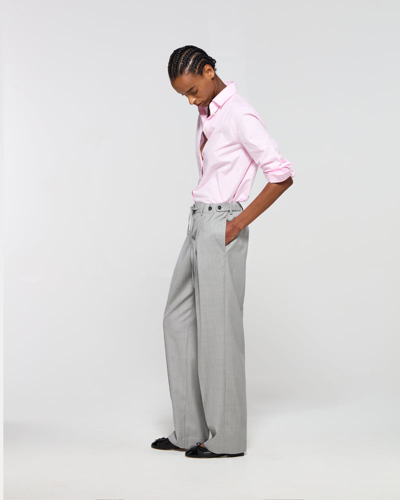 Wool Side Tab Jogger - Light Grey picture #4