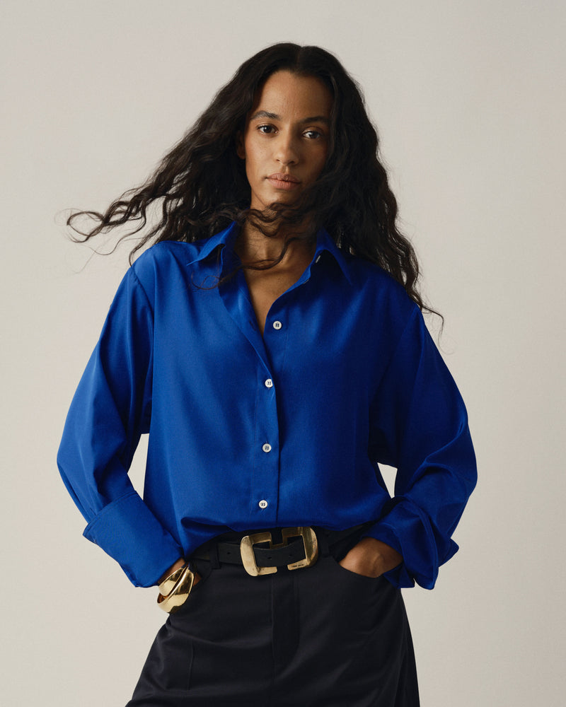 Oversized Shirt - Sapphire Blue picture #3