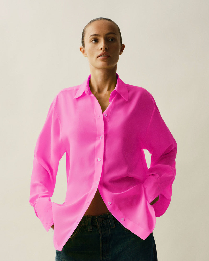 Oversized Shirt - Shocking Pink picture #3