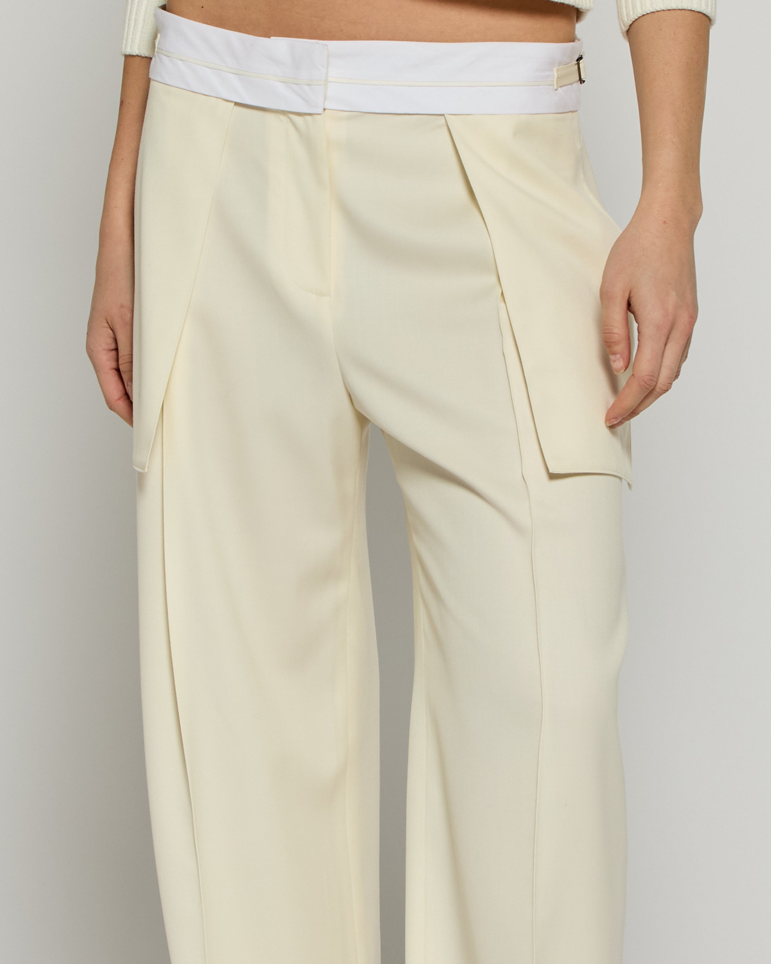 Inside Out Trouser - Ivory