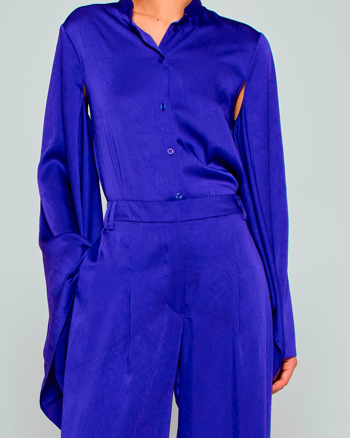 Kimono Sleeve Shirt - Violet Blue