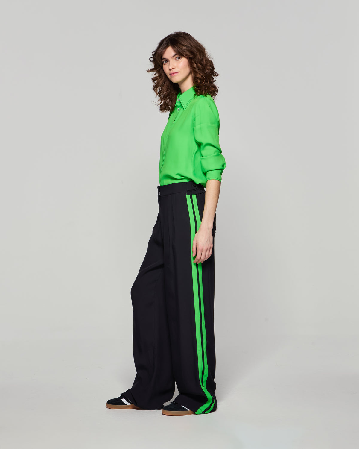 Boyfriend Trouser '24 - Black/Bright Green