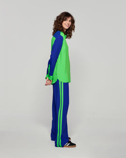 Boyfriend Trouser '24 - Cobalt Blue/Bright Green