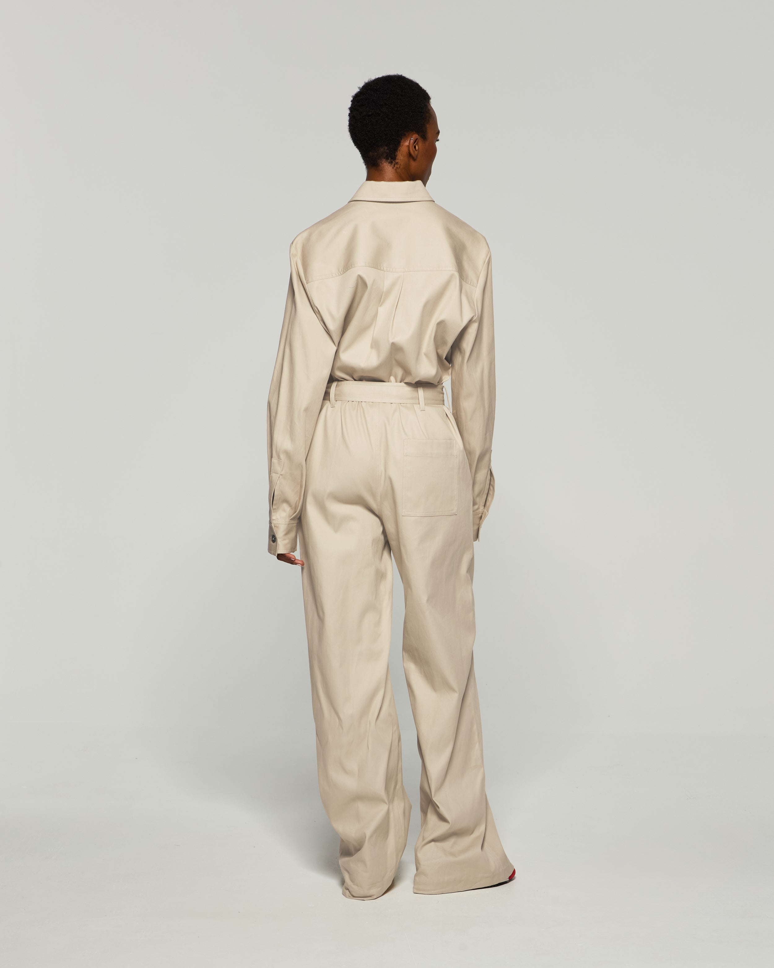 Cargo Jumpsuit - Ecru