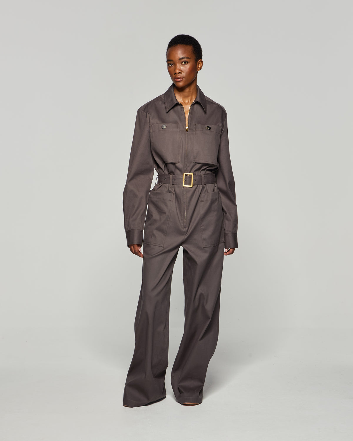 Cargo Jumpsuit - Slate Grey