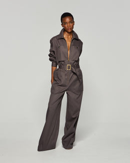 Cargo Jumpsuit - Slate Grey