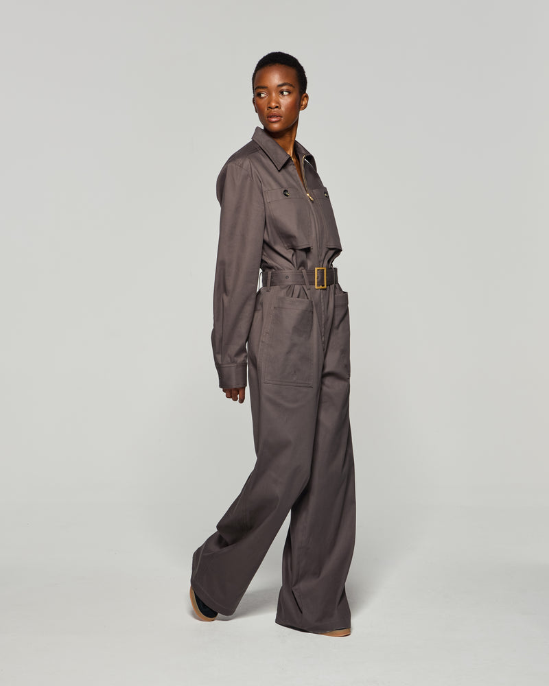 Cargo Jumpsuit - Slate Grey picture #4