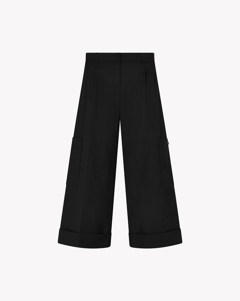 Wool Cargo Trouser - Black picture #2