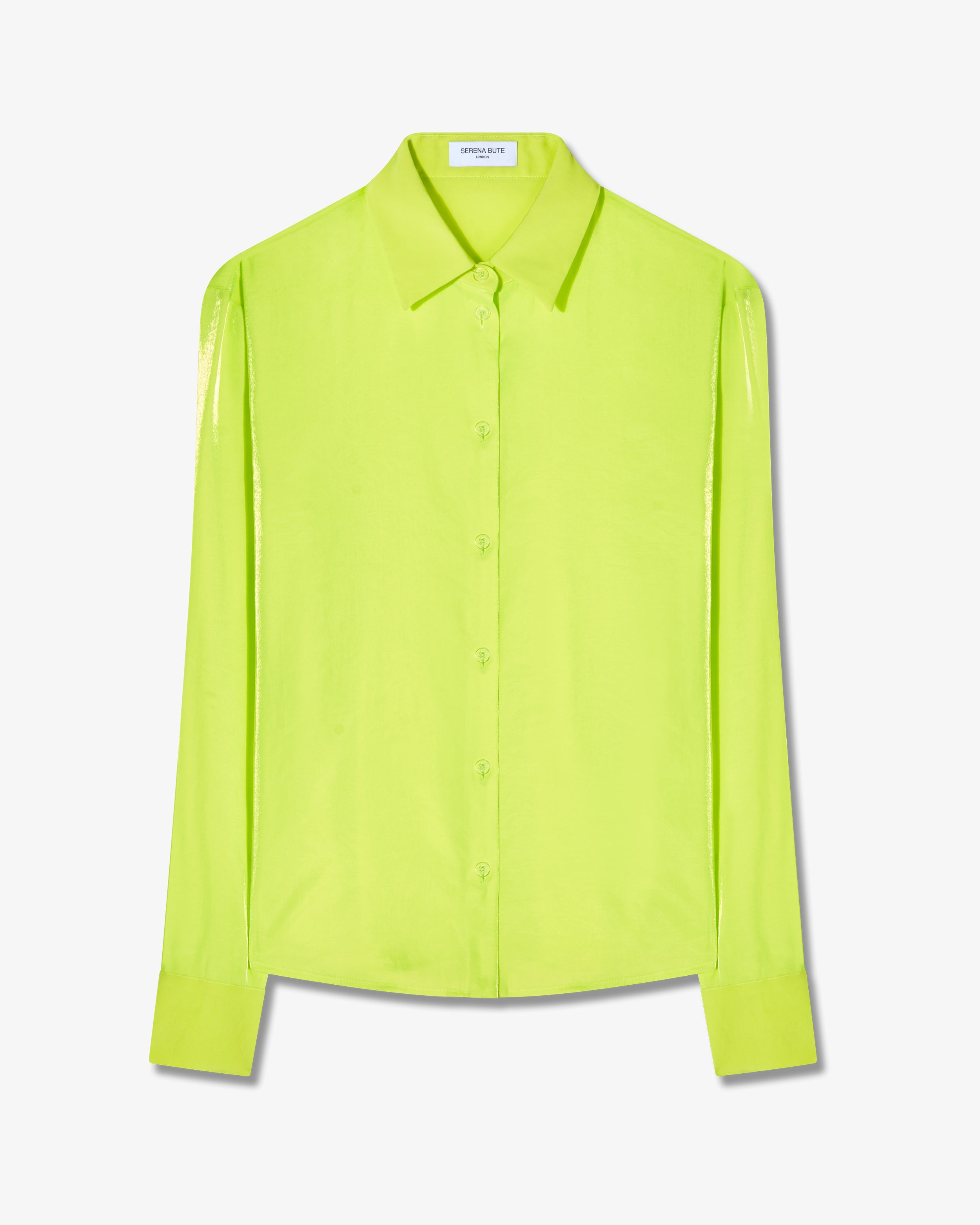 Serena Bute London City Shirt Neon Yellow for Women Ladies