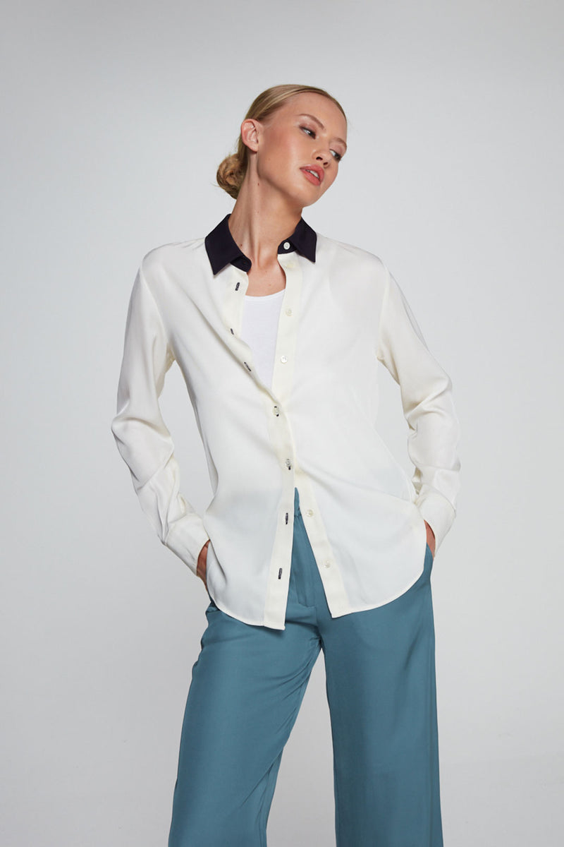 The Classic Shirt - Chalk Ivory Plant Based Fabric picture #2