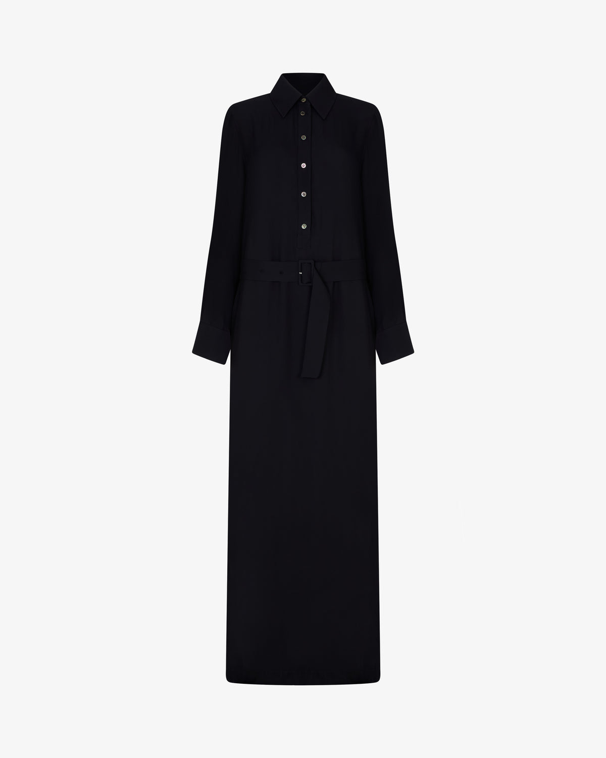 Classic Shirt Dress - Black