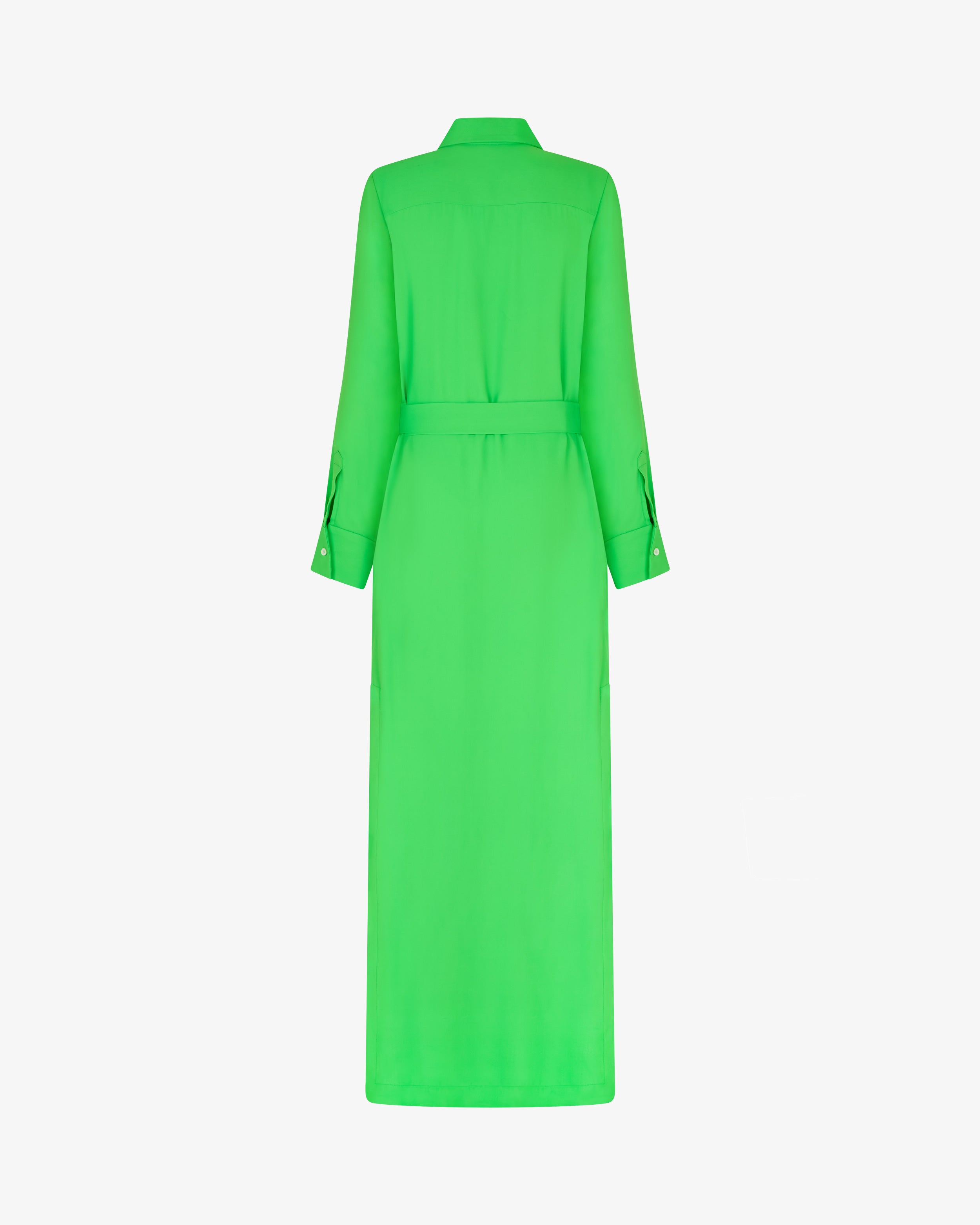 Classic Shirt Dress - Bright Green