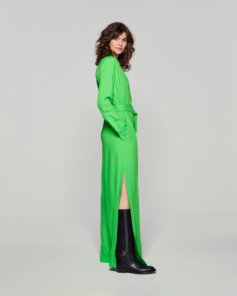 Classic Shirt Dress - Bright Green picture #4