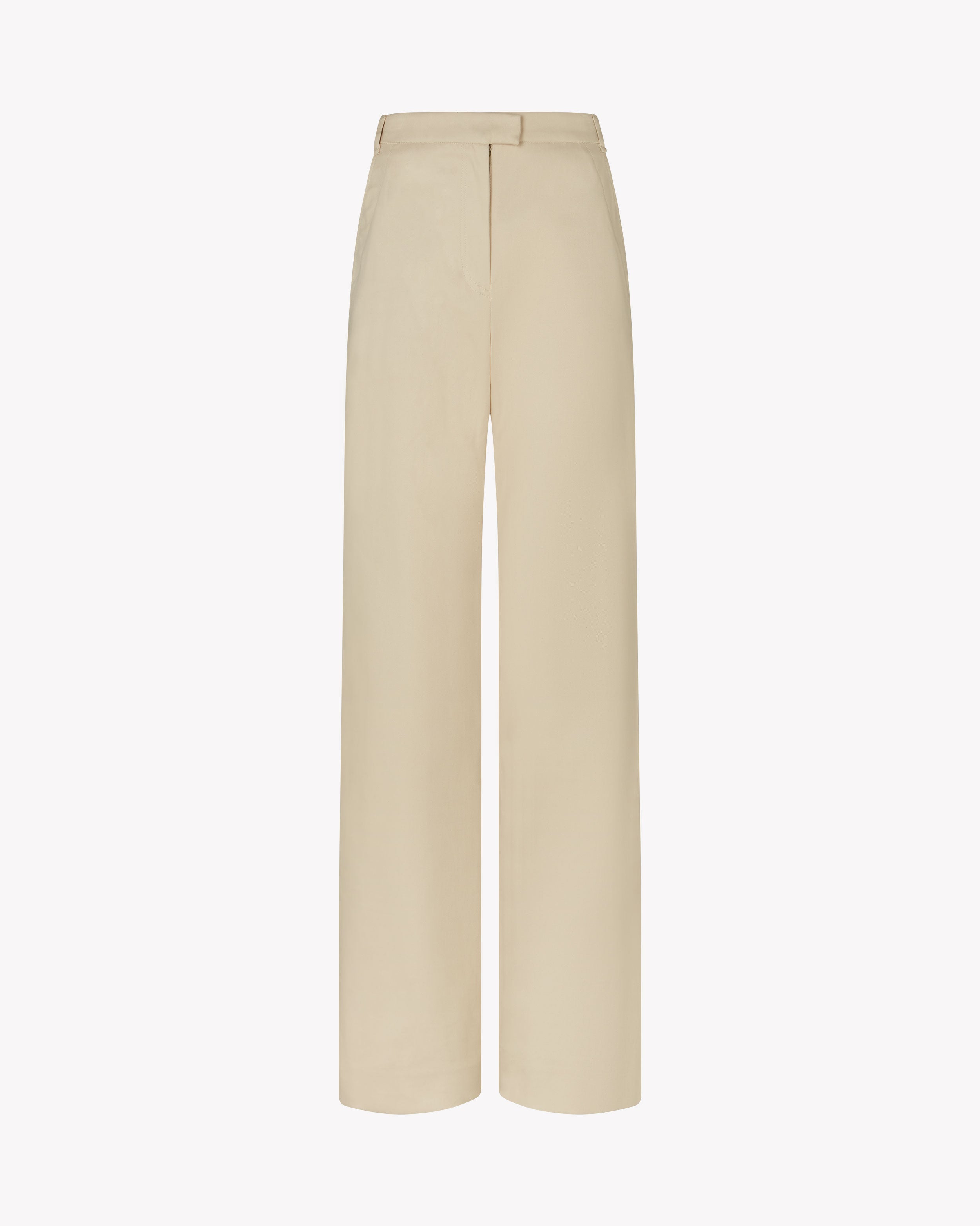 Classic Straight Leg Trouser - Ecru