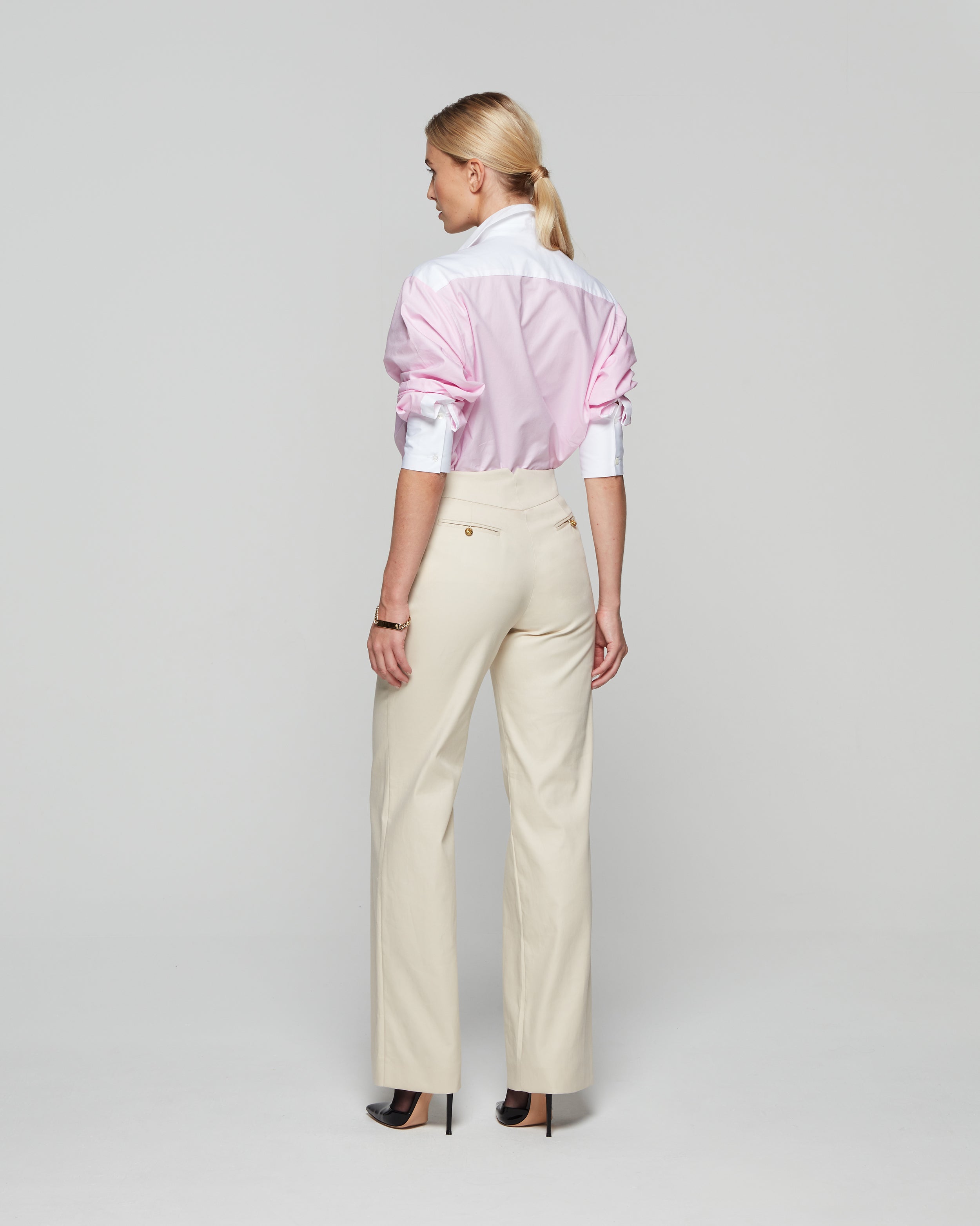 Classic Straight Leg Trouser - Ecru