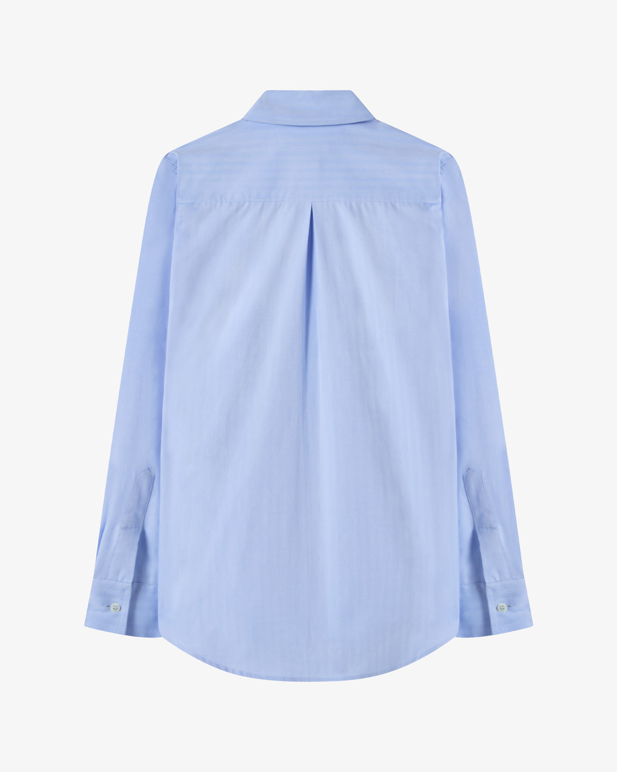 Cotton Classic Shirt - Blue Herringbone