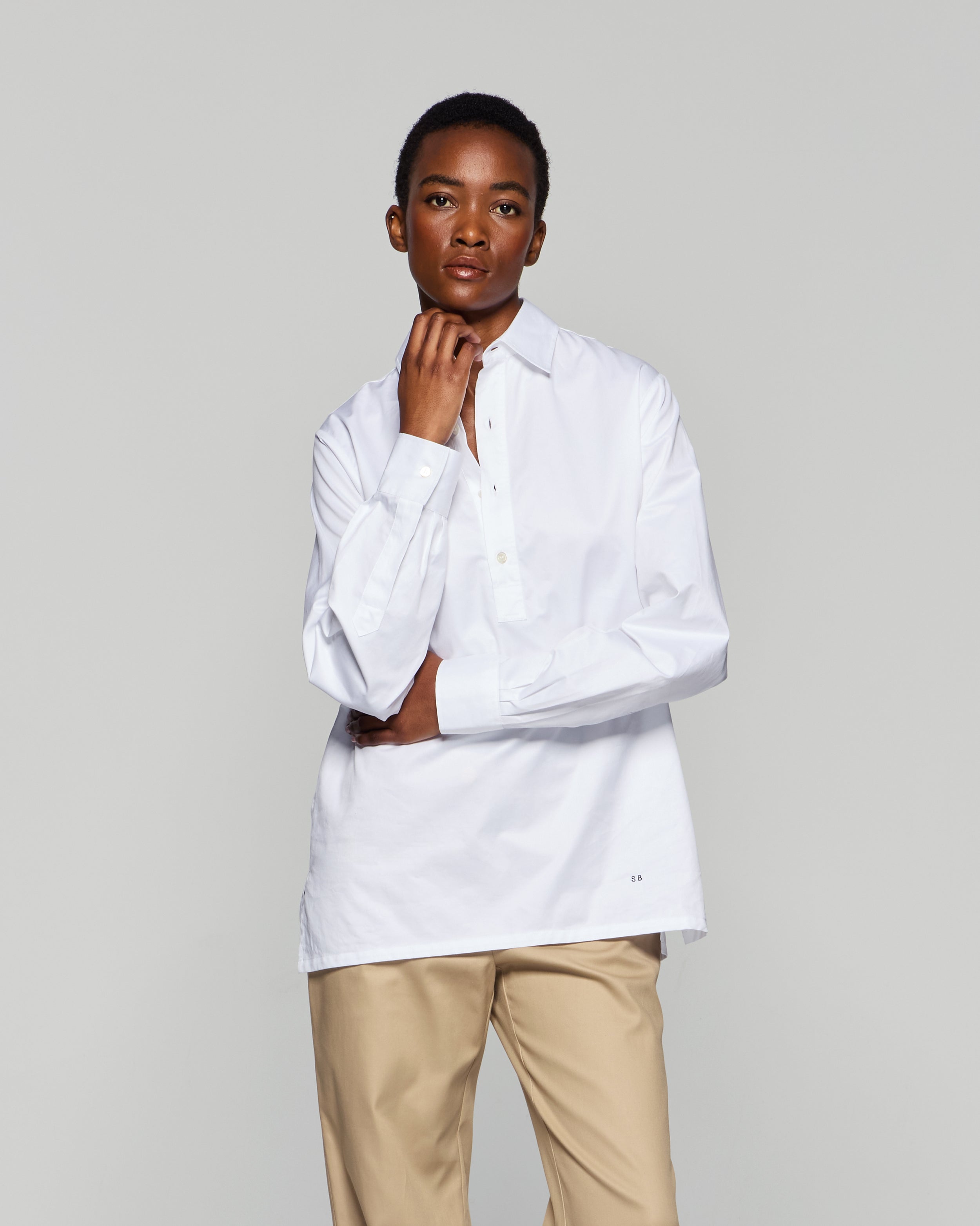 Cotton George Shirt - White