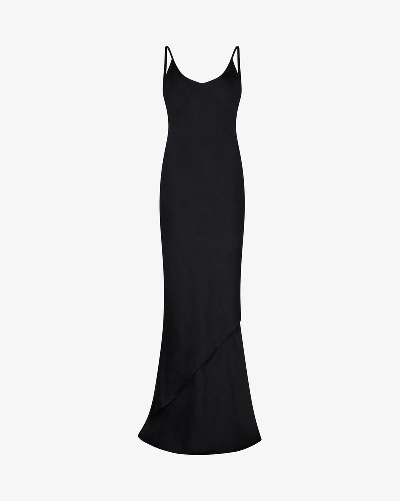 Double Layer Slip Dress - Black picture #2