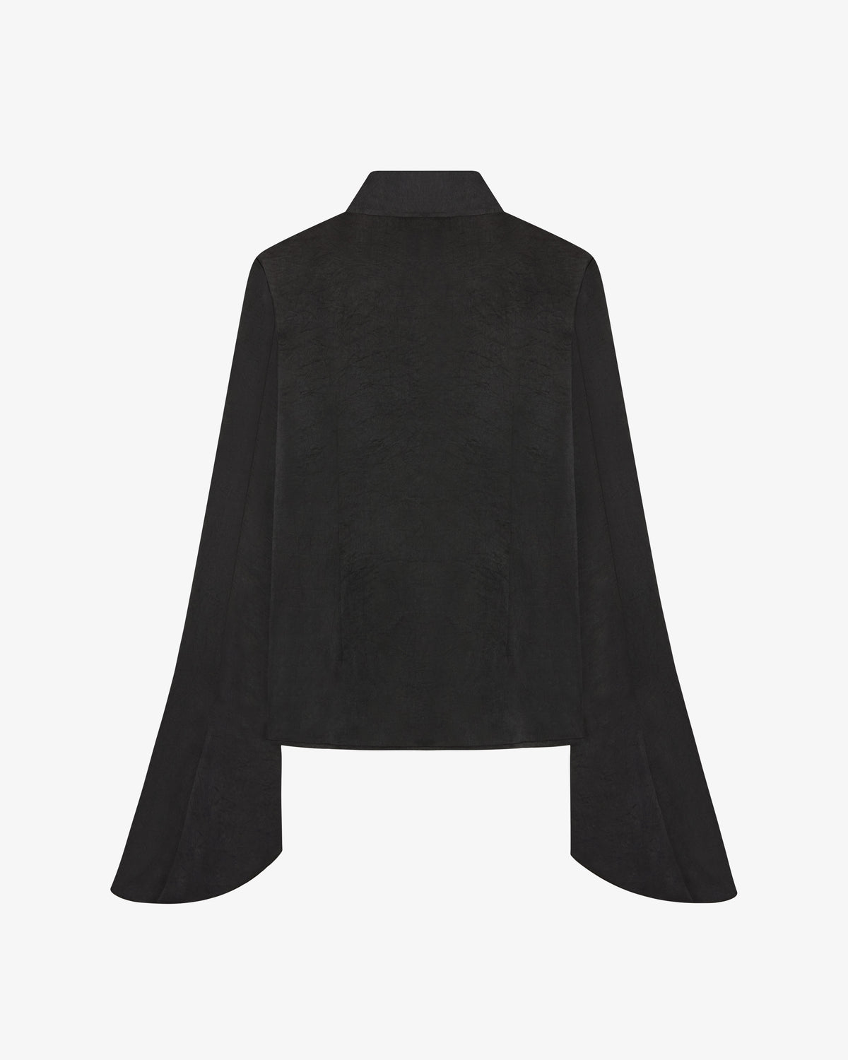 Flared Sleeve Shirt - Black