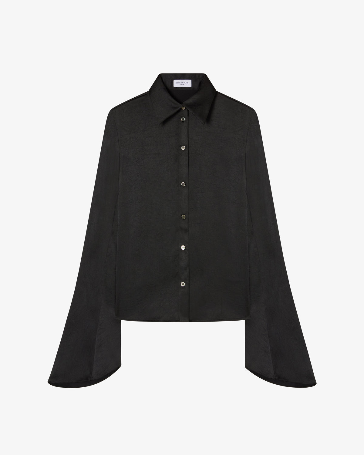 Flared Sleeve Shirt - Black