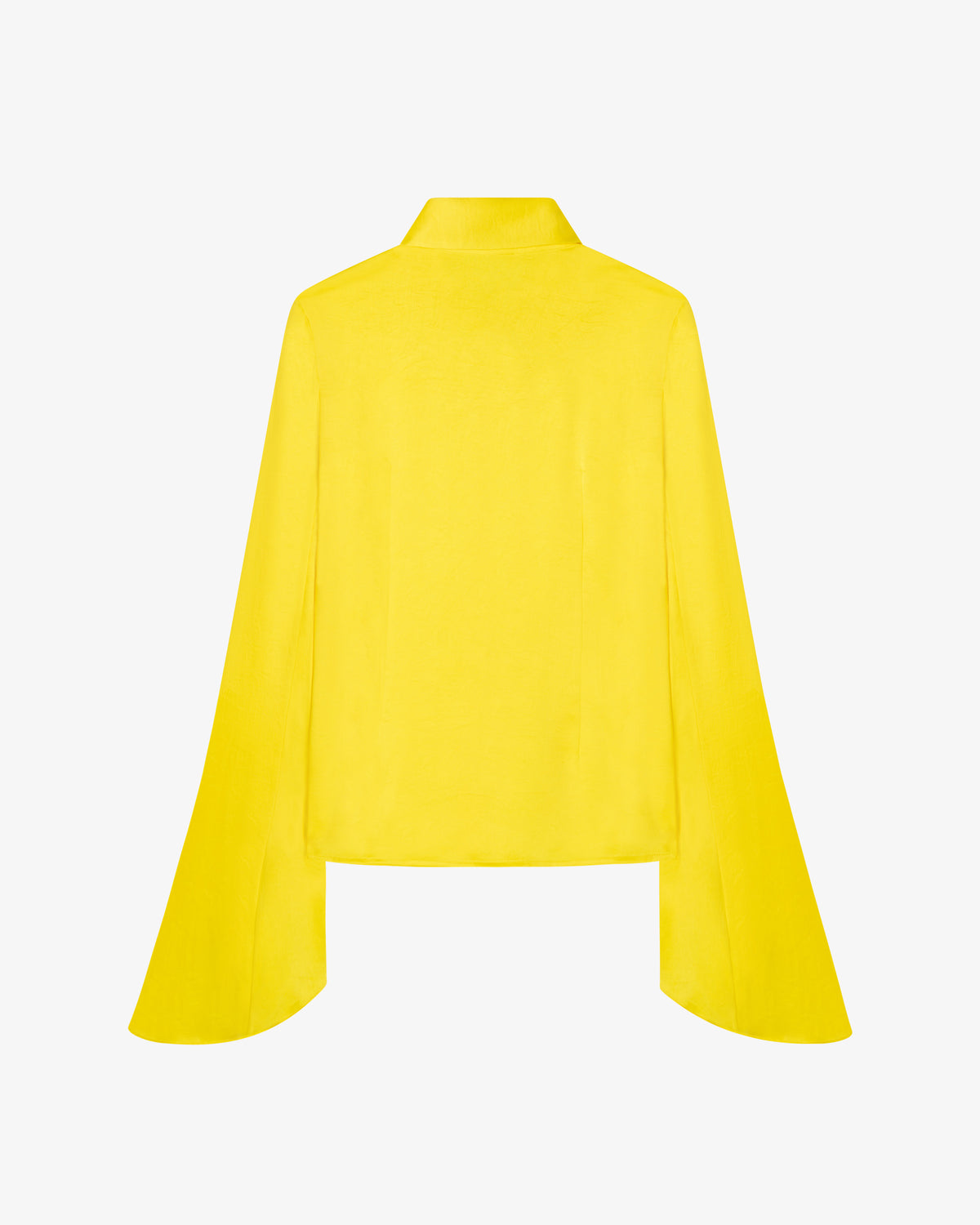 Flared Sleeve Shirt - Bright Yellow