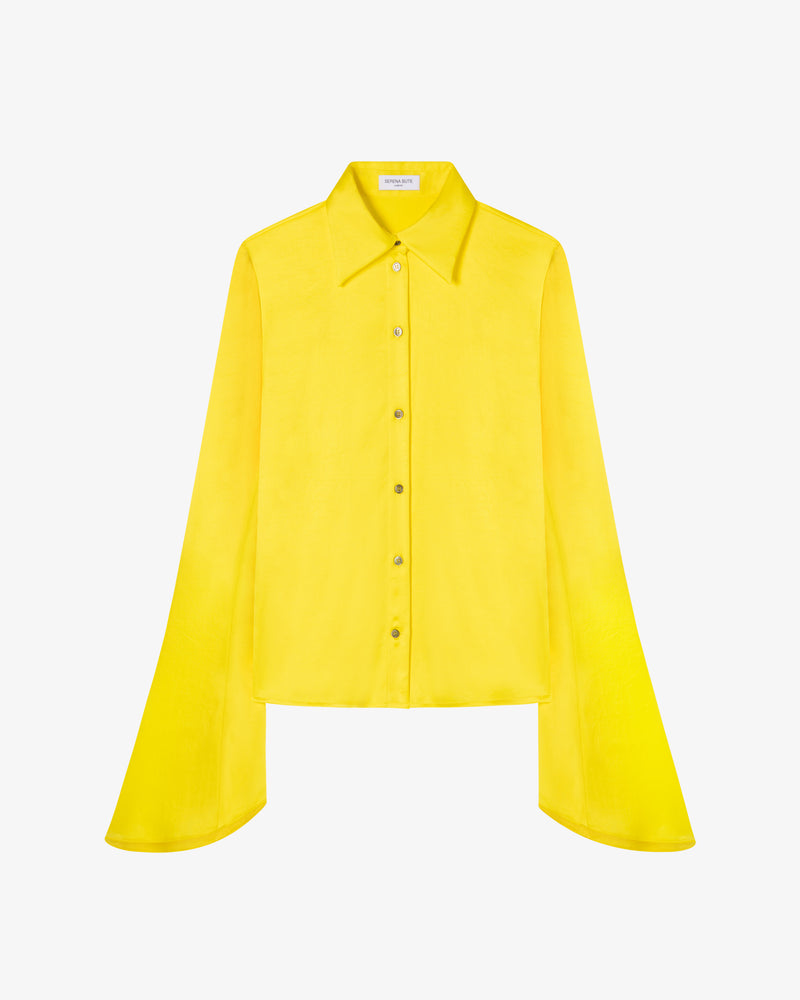 Flared Sleeve Shirt - Bright Yellow picture #2