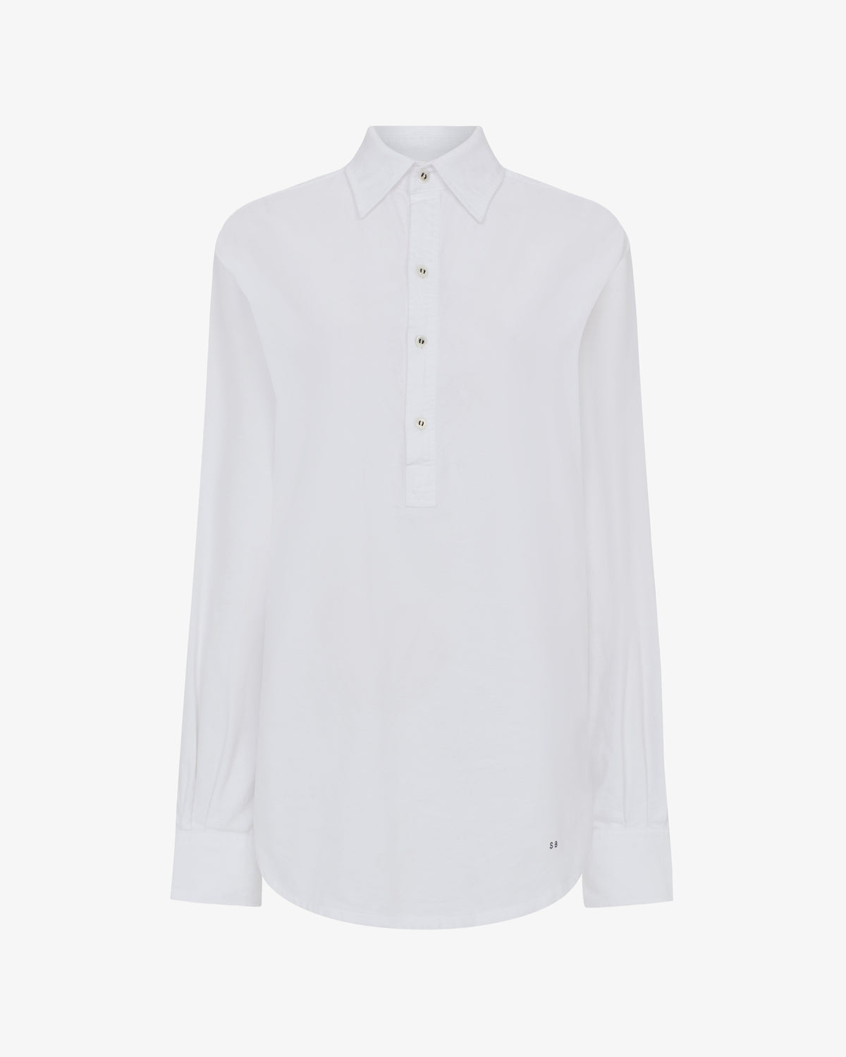 Soft Cotton George Shirt - White