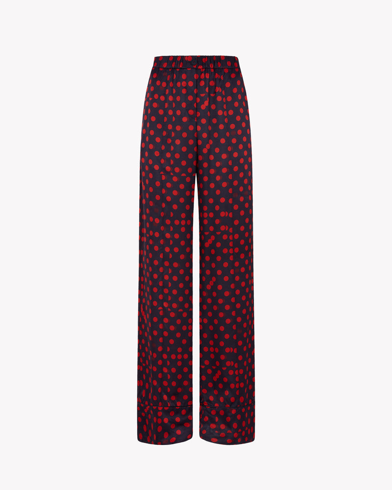 Graphic Polka Dot Jogger - Navy/Red picture #2