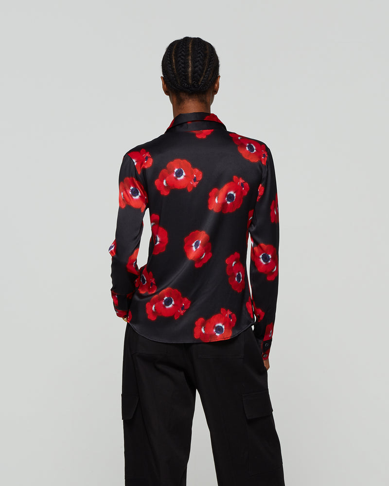 Graphic Poppy City Shirt - Black/Red picture #4
