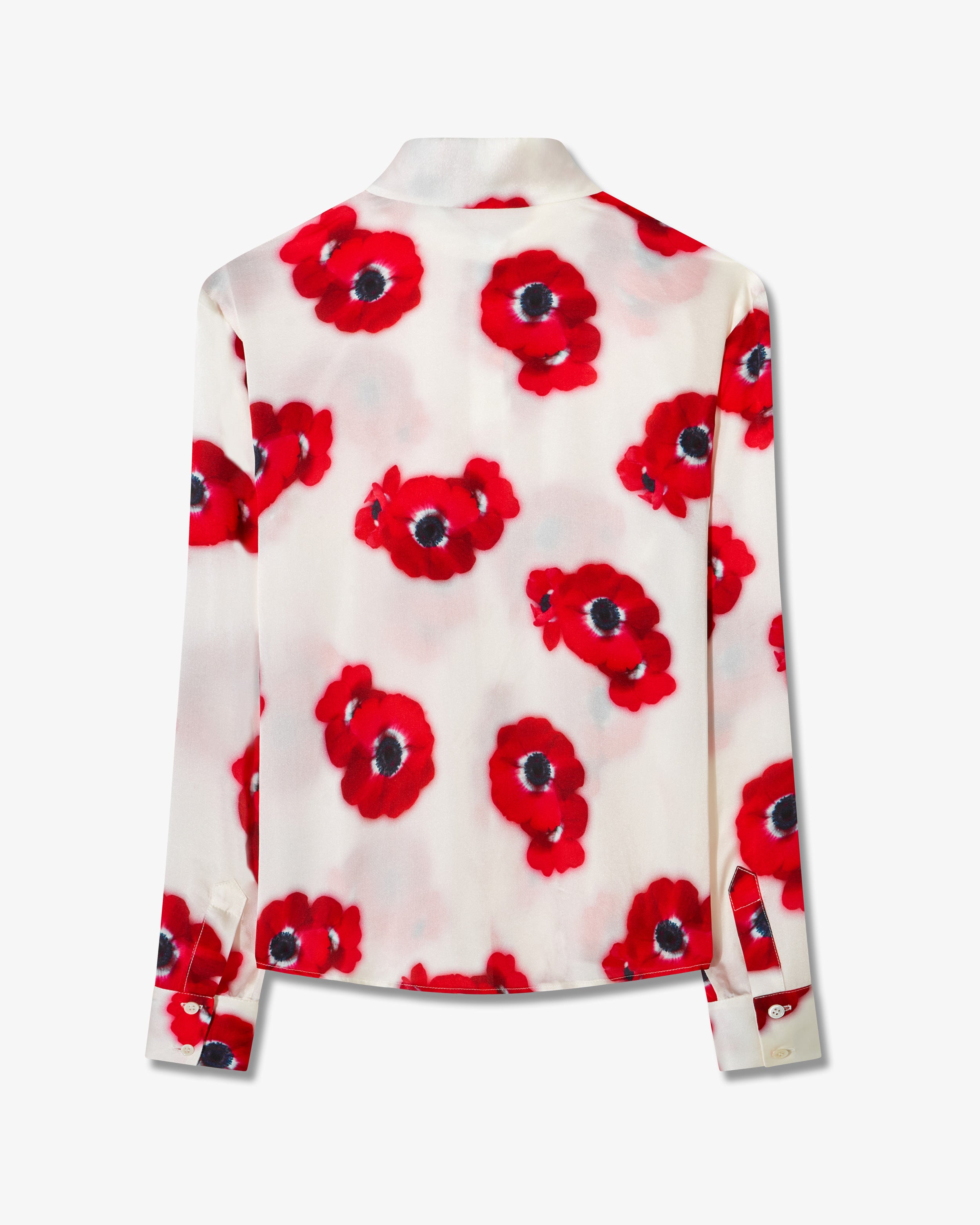 Graphic Poppy City Shirt - White/Red