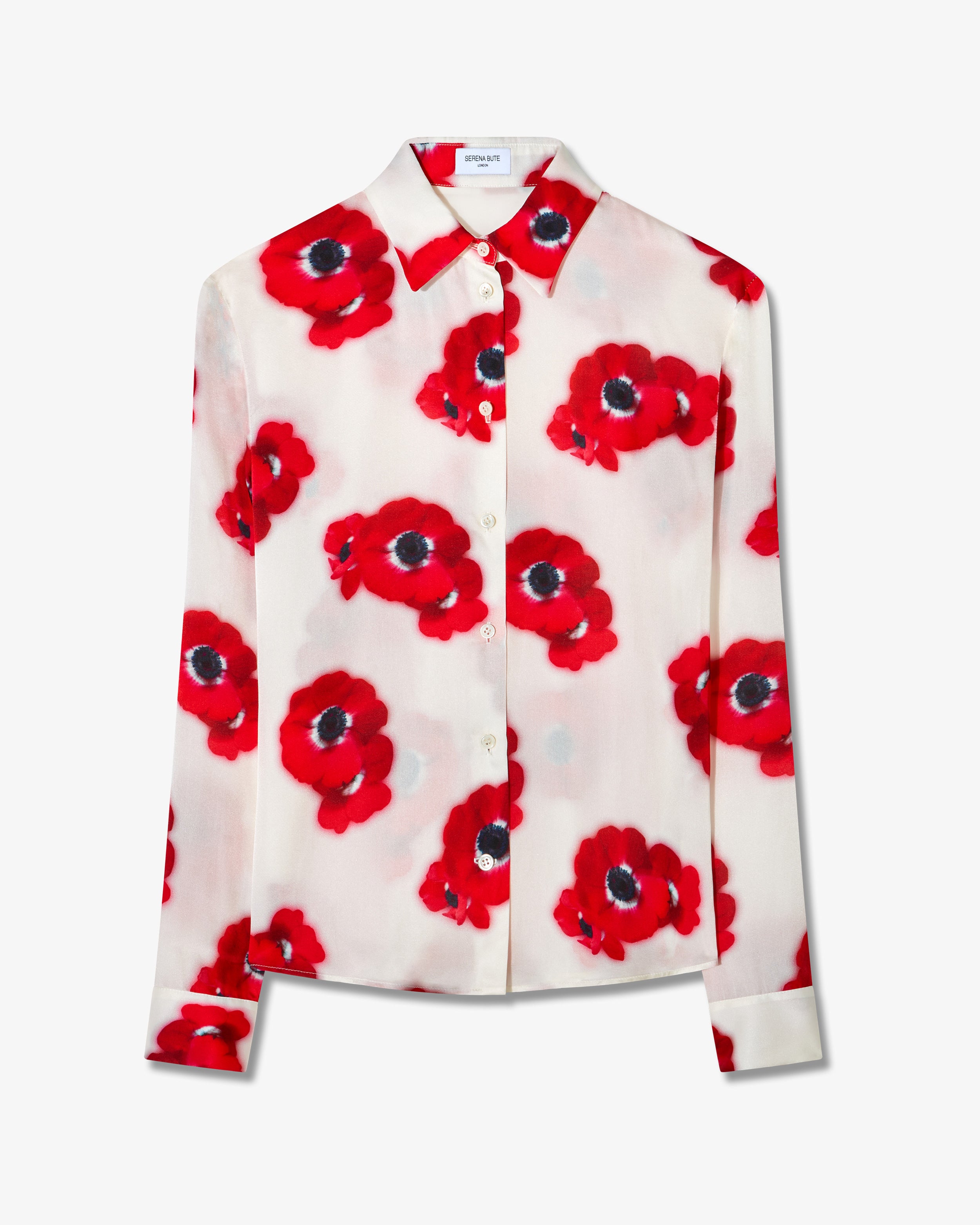 Graphic Poppy City Shirt - White/Red