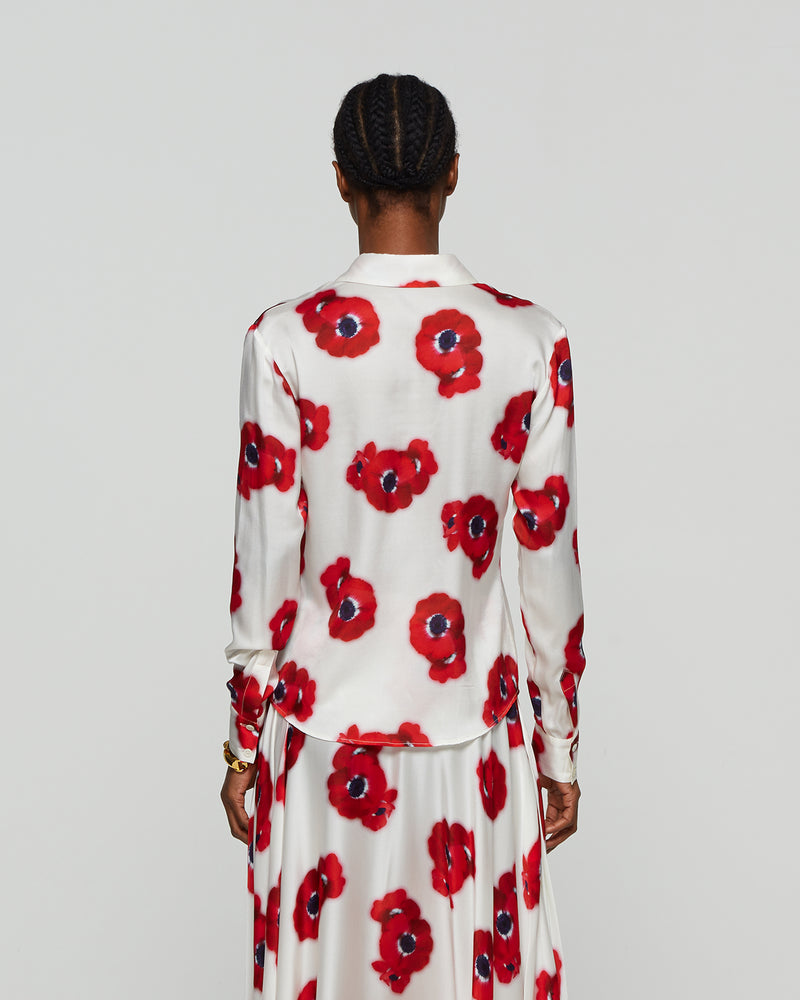 Graphic Poppy City Shirt - White/Red picture #4