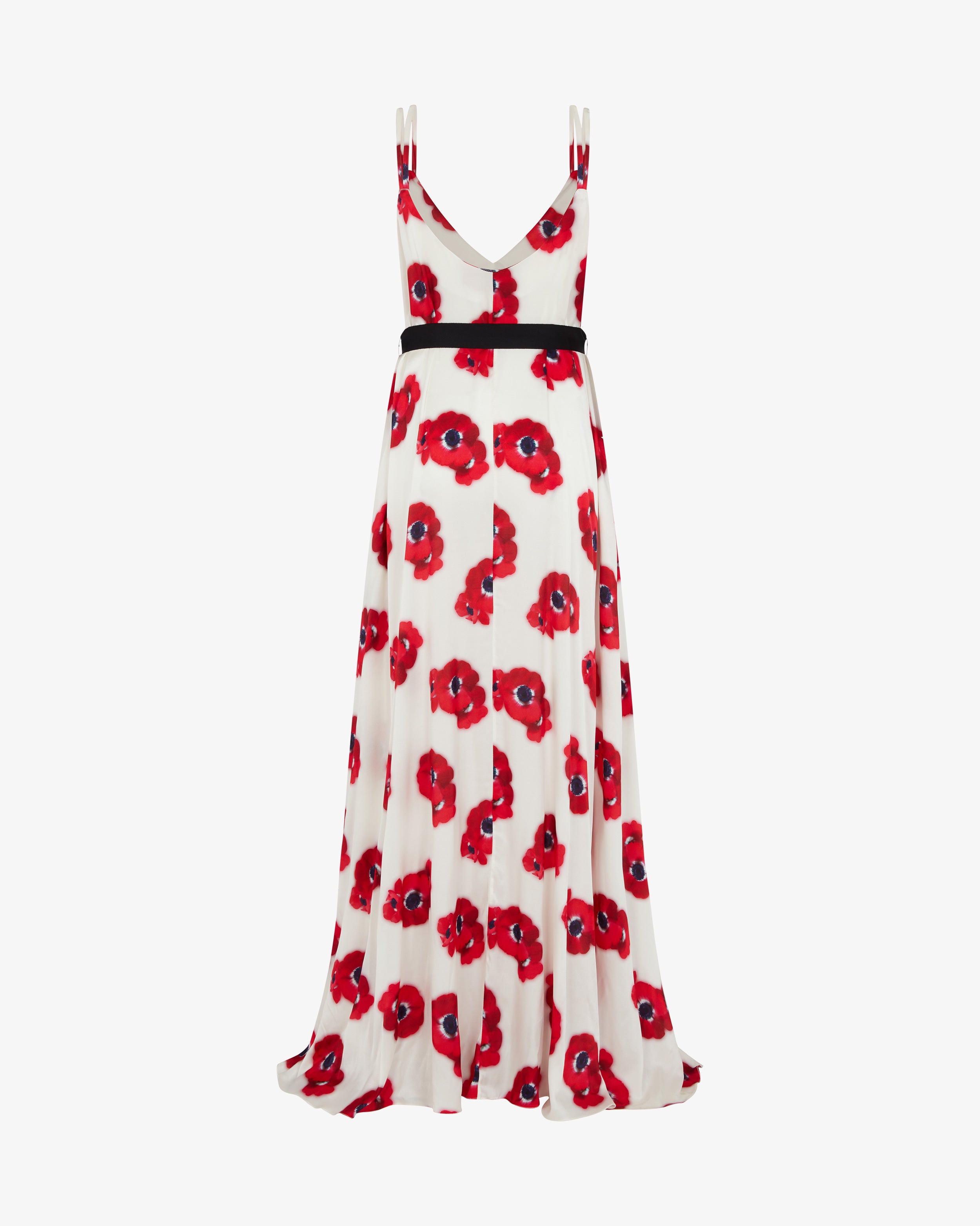 Graphic Poppy Ibiza Dress '24 - White/Red