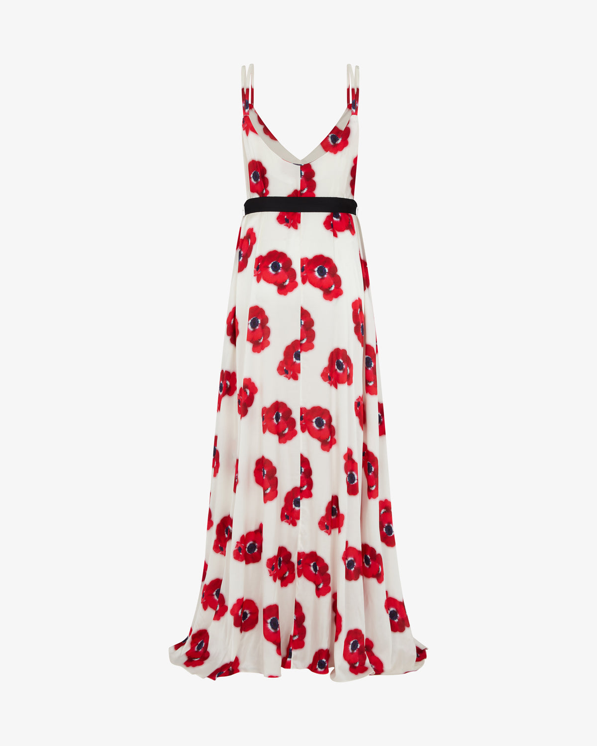 Graphic Poppy Ibiza Dress '24 - White/Red