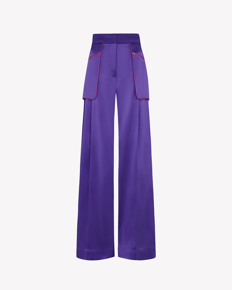 Silk Inside Out Trouser - Amethyst Purple picture #2