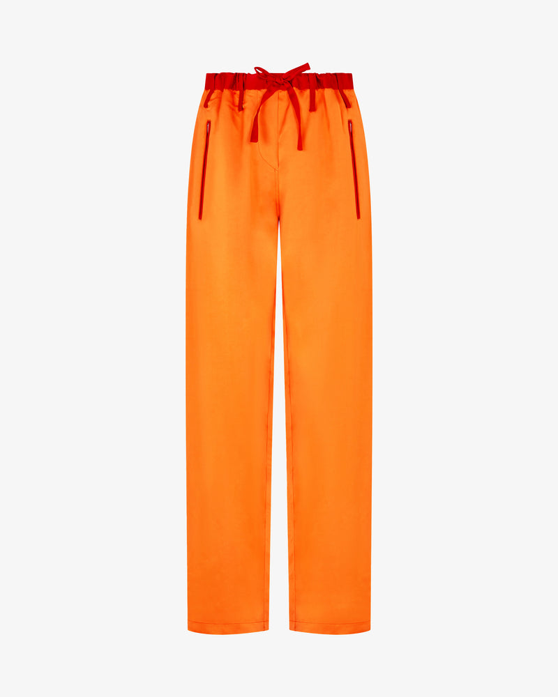 Matte Satin Utility Trouser - Burnt Orange picture #2